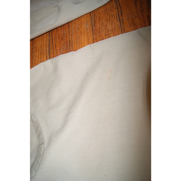 Vintage Oshkosh Best-Prest Tan Mens XL Long Sleeve Snap Button Work Shirt Stains - Picture 12 of 16